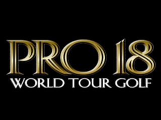 Pro 18 World Tour Golf title screen for Playstation